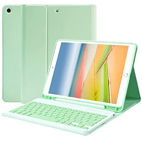 Produktbild: KARFUN iPad 9 Generation 2021 Hülle mit Tastatur,Abnehmbare Tastaturabdeckung mit Stifthalter - iPad Hülle 10,2 Zoll 9./8./7. Generation,iPad Air 3/iPad Pro 10,5