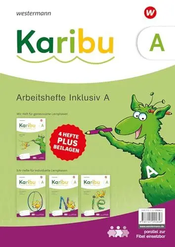 Produktbild: Karibu - Ausgabe 2024: Arbeitshefte Inklusiv A zieldifferent, 4 Hefte im Paket (für gemeinsame und für individuelle Lernphasen)
