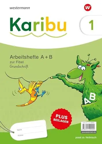 Produktbild: Karibu - Ausgabe 2024: Paket Arbeitshefte 1 (Teil A und B) Grundschrift zur Fibel Verbrauch