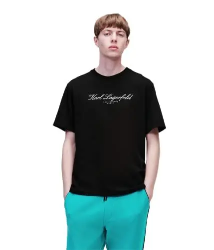 Produktbild: KARL LAGERFELD Herren Hotel Karl Logo T Shirt Schwarz S