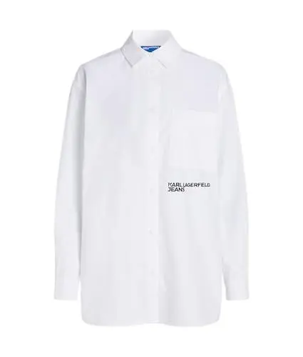 Produktbild: KARL LAGERFELD JEANS Damen Relaxed Shirt Relaxed Fit, Weiss, M