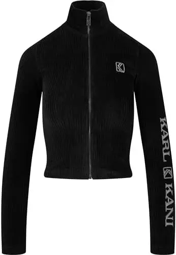 Produktbild: Karl Kani Damen KW224-010-1 KK OG Corduroy Crop Jacket XXS Black