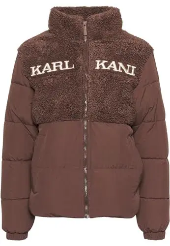 Produktbild: Karl Kani Damen KW234-043-2 KK Retro Teddy Puffer Jacket L Brown