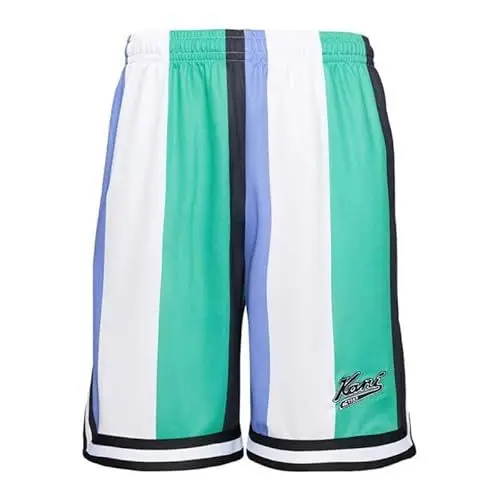 Produktbild: Karl Kani Herren Hose weiß/schwarz/Jade/Rauchblau S