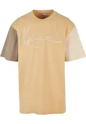 Produktbild: Karl Kani Herren KM221-001-1 Signature Block Tee Sand/Military Green/Light Sand S Light Sand