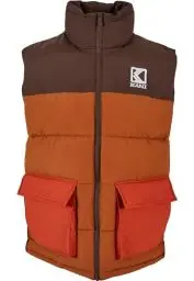 Produktbild: Karl Kani Herren KM224-020-1 KK OG Block Puffer Vest S orange/sand/brown