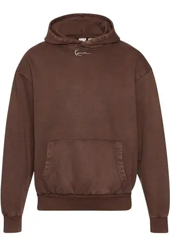 Produktbild: Karl Kani Herren KM234-058-1 KK Small Signature Os Heavy Sweat Washed Hoodie XXS Brown