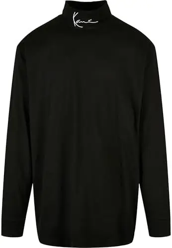 Produktbild: Karl Kani Unisex KU214-025-2 Small Signature Turtle Neck LS Black S Black
