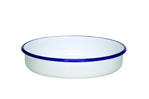 Produktbild: Karl Krüger 442F/28/B Husum 28 cm Schale rund, weiß mit blauem rand