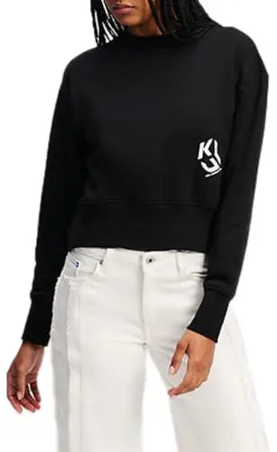 Produktbild: Karl Lagerfeld Jeans Damen MonogrammLogoSweat Normale Passform, Schwarz, L