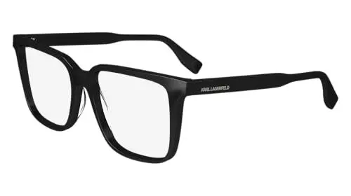 Produktbild: Karl Lagerfeld Unisex KL6157 Sunglasses, 001 Black, 54