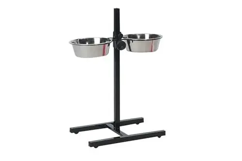 Produktbild: Karlie Otis Plus - Doppelnapfständer mit Näpfen 4 l ø: 21 - 29 cm L
