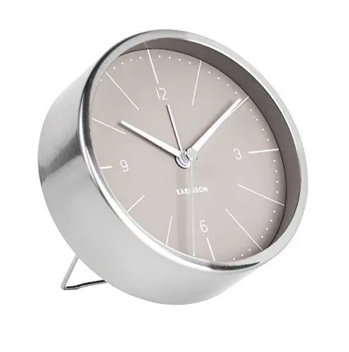 Produktbild: Karlsson Normann Uhr, Tischuhr, Stahl, Grau, One Size