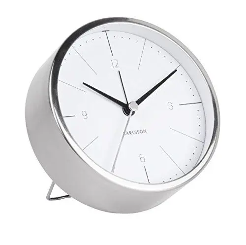 Produktbild: Karlsson Normann Uhr, Tischuhr, Stahl, Weiß, One Size