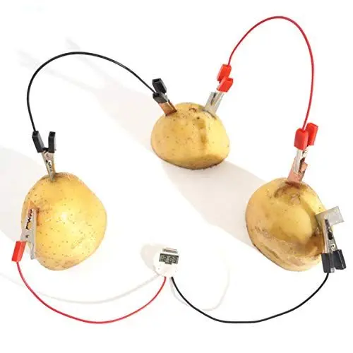 Produktbild: Kartoffelbatterie-Wissenschaftsset,Fruchtbatterie-Wissenschaftsexperimentset mit Anleitung, Kartoffelwissenschaft-Lernset für Schulwissenschaftsprojekte, Bioenergie-Wissenschaftsset für DIY-Heim