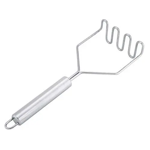 Produktbild: Kartoffelstampfer, Kartoffelpüreestampfer aus Edelstahl mit Griff, Gemüseschlammbrecher, Küchenhelfer