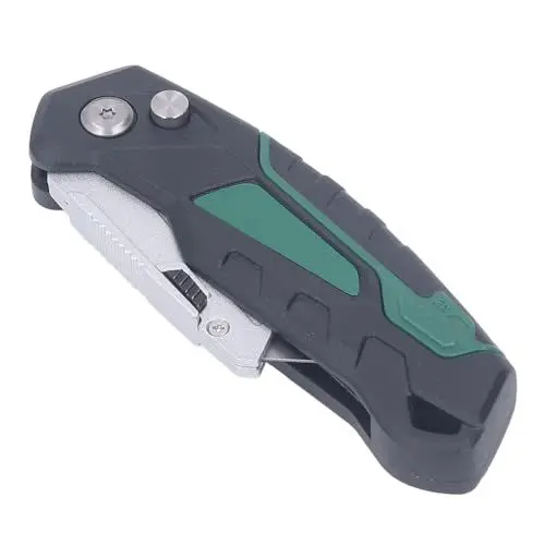 Produktbild: Kartonschneidermesser, Kunststoffgriff, Teppich-Tapetenmesser, Stahl für Rasiermesser, Klappbares Tranchiermesser, Klappbares Messer, Teppichraum-Allzweckmesser