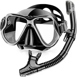 Produktbild: Karvipark Schnorchelset Erwachsene, Schnorcheln Set mit Taucherbrille und Dry Schnorchel, Anti-Leck & Anti-Fog Tauchmaske, Professionelle Schnorchel ausrüstung für Schnorcheln, Schwimmen und Tauchen