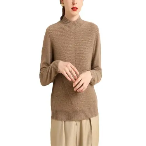Produktbild: Kaschmirpullover Für Damen, Dicker, Warmer Kaschmir-Strickwaren