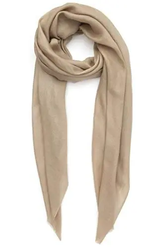 Produktbild: Kaschmirschal Hergestellt in Kashmir India (Geschenkbox) Intelligente Merinowolle Seiden kaschmir Mischung Extrem weicher langer Schal Frauen Manner Pashmina Herbst Winter Eggnog Beige B