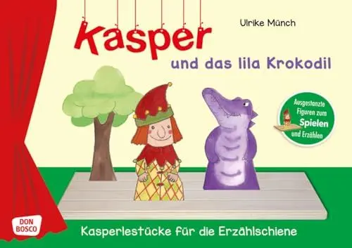 Produktbild: Kasper und das lila Krokodil. Spielfiguren für die Erzählschiene. Spielfiguren für die Erzählschiene. Ausgestanzte Figuren zum Spielen und Erzählen. ... Jahren (Kasperlestücke für die Erzählschiene)