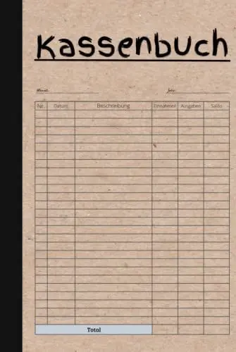 Produktbild: Kassenbuch: Einnahmen und Ausgaben buch. Perfekt für Selbständige, Vereine und Kleinunternehmer. DIN A5.