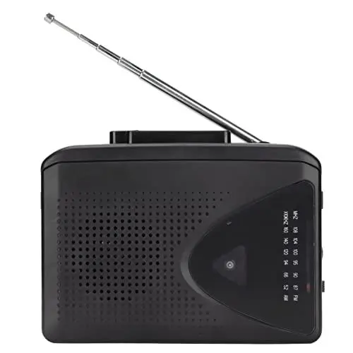 Produktbild: Kassettenspieler, AM FM, tragbarer Kassettenspieler im klassischen Stil, eingebaute Lautsprecher mit verlustfreiem HiFi-Sound, multifunktionales Radio, unterstützt Batterie, USB-Stromversorgung