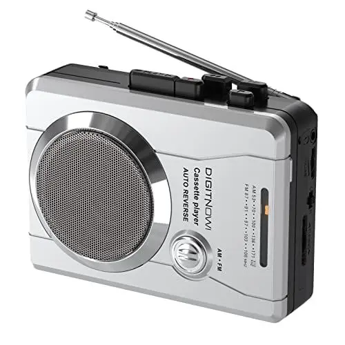 Produktbild: Kassettenspieler, tragbares AM/FM-Taschenradio und Sprach-Audio-Kassettenrekorder, persönlicher Audio-Walkmaner mit integriertem Lautsprecher und Kopfhörer