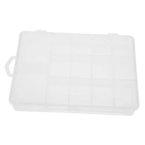 Produktbild: CIMAXIC Kasten Transparente Kunststoffbox Angelköderbox Organizer Für Angelgeräte Angelgerät-Box Angelzubehör Kleine Tacklebox Angelgerätekästen Angelbox Tragbar Tablett Plastik Weiß
