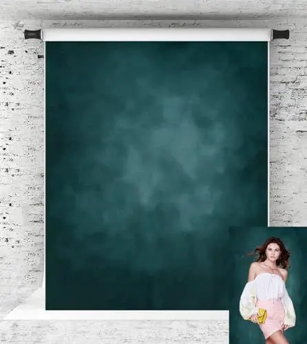 Produktbild: Kate 1.5x2.2m Dunkelgrüner Fotohintergrund Portraithintergrund Abstrakte Textur Hintergrund Fotostudiohintergründe Mikrofaserhintergründe für Fotoshootings