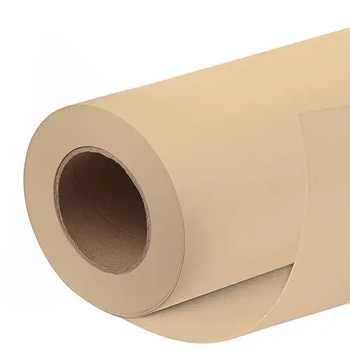 Produktbild: Kate Backdrops Dunkelbeige 1.35x10m Professionelle Studio Hintergrund Minimalistische Einfarbige Hochzeitsfotografie Hintergrund Home DIY Baby Portrait Schießen Requisiten Vlog Vedio Fotokabine