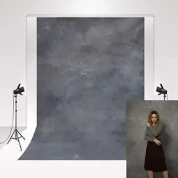 Produktbild: Kate Foto Hintergrund Grau-ViolettPortrait Portrait Fotografie Hintergrund Requisiten 1,5x2,2m/5x7ft dunkelgrau Studio Foto leinwand Business Porträt Backdrop Professionelle Fotos für die Jobsuche