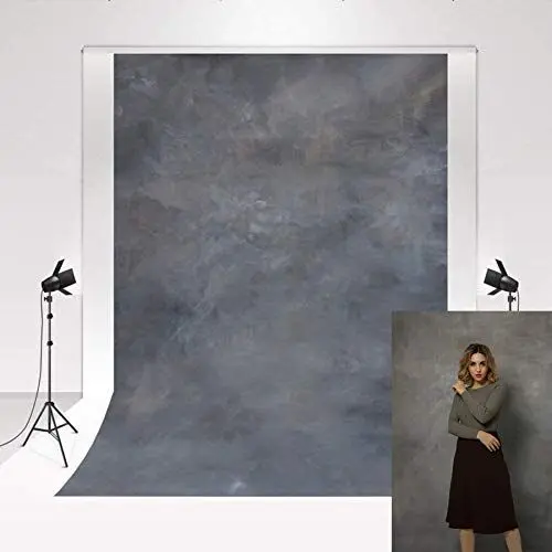 Produktbild: Kate Foto Hintergrund Grau-ViolettPortrait Portrait Fotografie Hintergrund Requisiten 1,5x2,2m/5x7ft dunkelgrau Studio Foto leinwand Business Porträt Backdrop Professionelle Fotos für die Jobsuche