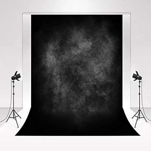 Produktbild: Kate Hintergrund 2x3m Farbverlauf Schwarz Grau Studio Foto Hintergrund Dunstiger Nebel Kunst Fotografie Hintergrund Hintergrund Magazin Werbung Shooting Photo Booth YouTube Video Hintergrund
