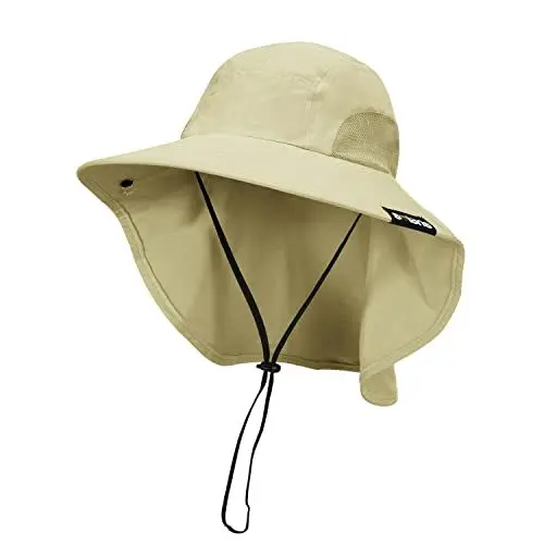 Produktbild: Kato Tirrinia Outdoor Sonnenhut Herren Damen mit Nackenklappe,Faltbar Breite Krempe Bucket Hut,Summer Cap mit Nackenschutz UPF 50+ UV Schutz für Hiking Safari Strand Wanderhut Anglerhut Gartenhut