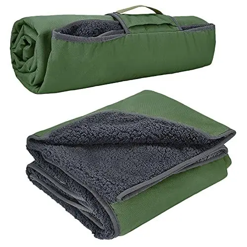 Produktbild: Kato Tirrinia Camping Decke wasserdicht, wasserdichte Picknickdecke Sherpa Outdoor Decke Sanddichte Warm Thermodecke Reisedecke, für Camping Strand Reise Auto Hunde, 150 x 200 cm