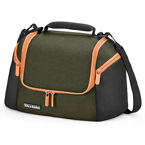 Produktbild: Kato Tirrinia Kühltasche Klein 10L für Flaschen, Camping Kühlbox Auto Kühltaschen Kühlrucksack Picknicktasche Herren Damen, Waterproof Coating Beach Cooler Bag Lunchtasche Isolierte Arbeit, Armeegrün