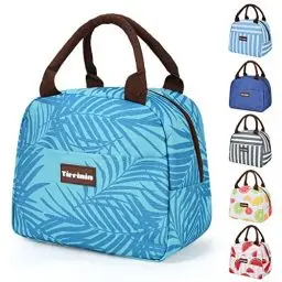 Produktbild: Kato Tirrinia Mittagessen Taschen für Frauen Männer, Isoliert Mittagessen Tote Tasche für Mädchen, Lunch-Box für Erwachsene & Kinder, Große Kühlung Mittagessen Tasche für Arbeit/Schule/Picknick, Blue