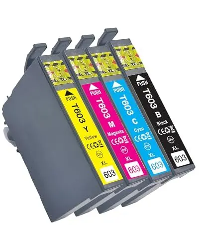 Produktbild: KATRIZ 603XL Tintenpatronen Ersatz für Epson 603 XL Tintenpatronen Kompatibel für Epson Expression Home XP-2100 XP-4100 XP-4105 XP-2105 XP-3100 XP-3105 Workforce WF-2850 WF-2810 WF-2835 WF-2830