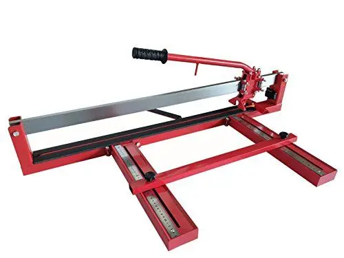 Produktbild: KATSU 800mm Manuelle Fliesenschneider Professioneller mit Einzelschiene und Laserführung, Stahlrahmen, zum Präzisionsschneiden von Porzellanfliesen Keramik 347733