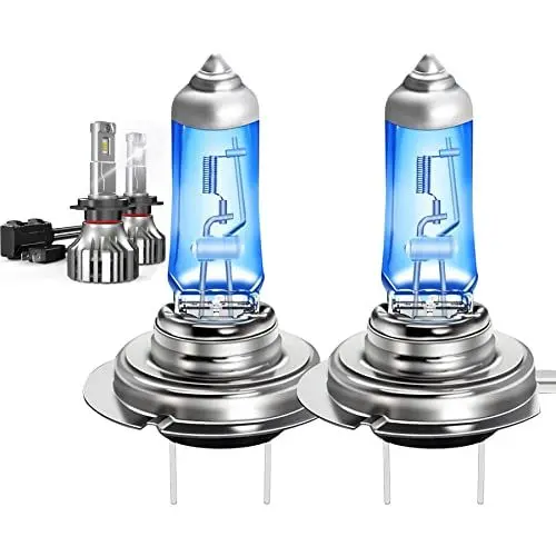Produktbild: KATUR H7 Halogenlampen Super Helle Ultra Weiße PX26D H7 Halogen Scheinwerferlampen, 4 Stück Lampen