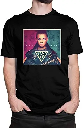 Produktbild: Ka-ty Pe-rry Men's Tee Round Neck Fashion Short Sleeve T-Shirt T-Shirts & Hemden(Large)