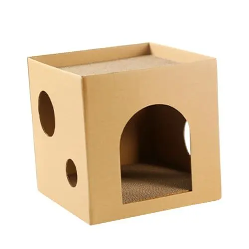 Produktbild: Katzenhaus katzenmöbel Katzen möbel Katzenspielzeug für drinnen katzenschrank Spielzeuge Liegestuhl Heimtierbedarf Haustier Katze Zubehör abgeschlossen Wellpapier Hauskatze Karton