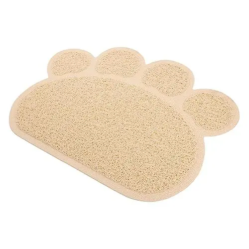 Produktbild: Ipetboom Katzenstreu Matte Rutschfeste Katzenklo-matte Aus Hochwertigem Material Schützt Vor Verschmutzungen Einfache Reinigung Für Futterstationen Und Katzentoiletten