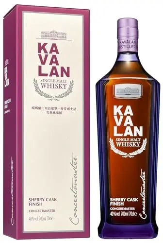 Produktbild: Kavalan CONCERTMASTER Single Malt Sherry Cask Finish Whisky (1 x 0.7 l)