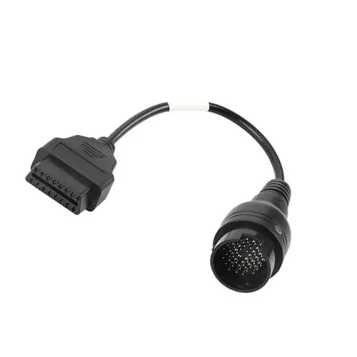 Produktbild: Kavolet 38-poliges auf 16-poliges OBD2-Adapter-Anschlusskabel, Diagnosegerät für -LKW, Schwarzes ABS, 30 Cm Länge
