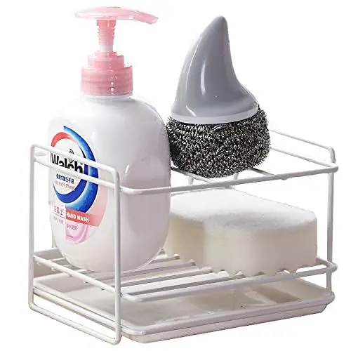 Produktbild: Kaxich Küchen Schwammhalter Spüle Organizer Seife Bürste Schwamm Ablauf Rack Geschirrspülmittel Duschgel Lagerung für Küche und Badezimmer