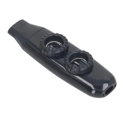 Produktbild: Kazoo, Kazoo für Kinder, Dual-Loch-Design, Knopfverstellung, Kazoos für Erwachsene mit Membran für Gitarren und Keyboards (BLACK)