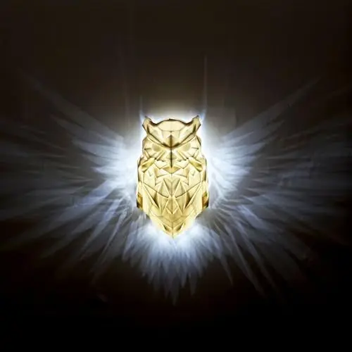 Produktbild: KBIBCK 3D Tier LED Wandleuchte, Bald Eagle Wall Light, Owl Wall Light Eagle Lamp, 3D Adler Lampe Wand, Batteriebetriebenes Nachtlicht, Eulen Lampe Wand für Schlafzimmer, Flur, Kneipen, Treppenhaus