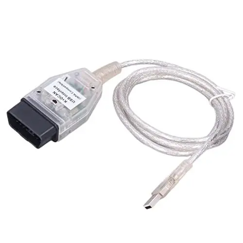 Produktbild: K+DCAN OBD2-USB-Kabel mit Schalter für Serie 1 E81 E82 E83 E87 E88 und Drei Serien E90 E91 E92 E93 – Fehler Lesen und Löschen, Anpassungen, Treiberprogrammierung, Codierung